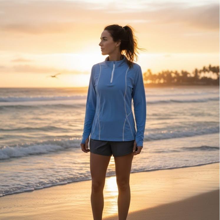 Womens Rash Guard/Longsleeve for Swimming Assorted Designs