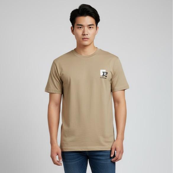 ASSORTED Men's High Fashion T-shirt in WHITE Color with Embroidered Logo for Stylish Outfits Ideal for Casual & Formal Occasions