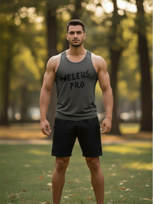 Men's Jersey Gym Sports Round Neck Sando Assorted Color Top for Athletic Wear (#2)