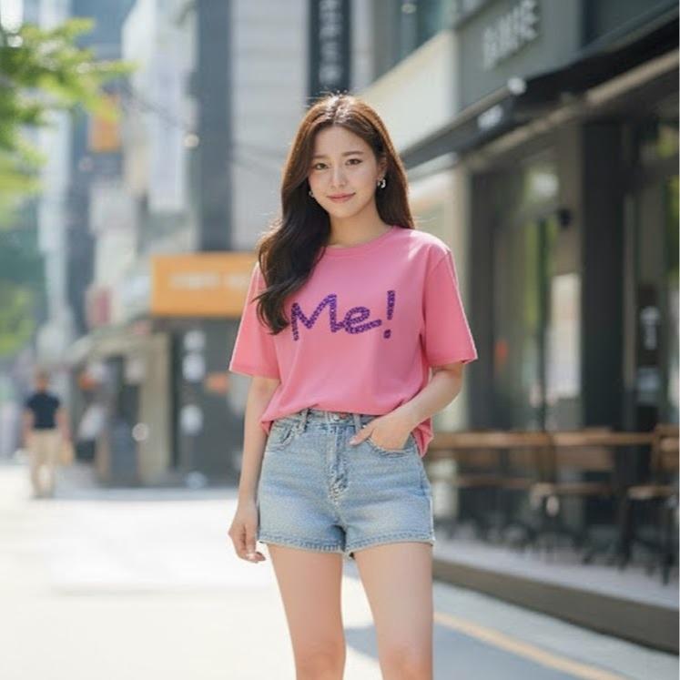 510ME! Women's Cotton Cool-toned Bling Tee Shirt