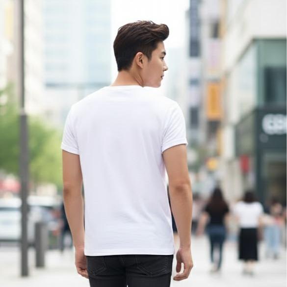 Men's High Fashion T-shirt in White Color for Stylish Outfits