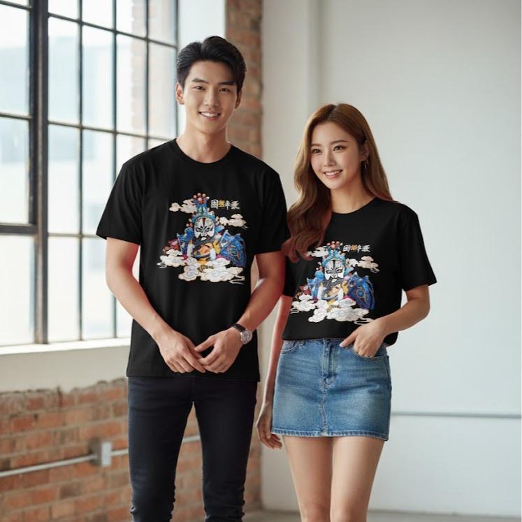 W24-20021 UNISEX Cotton Top in Crew Neck Fashionable Tee Shirt