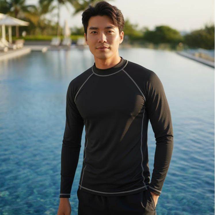 Men's Rash Guard/Longsleeve for Swimming & Fashion Activity