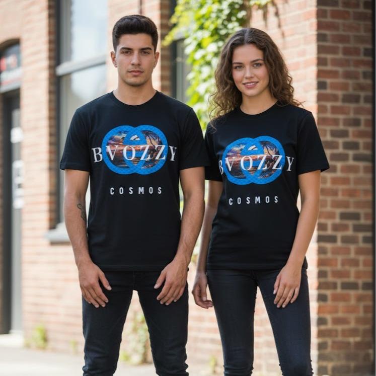 OKIS UNISEX CLOTHING Women's or Men's Shirt with Embossed Designs for Fashion Wear Activities