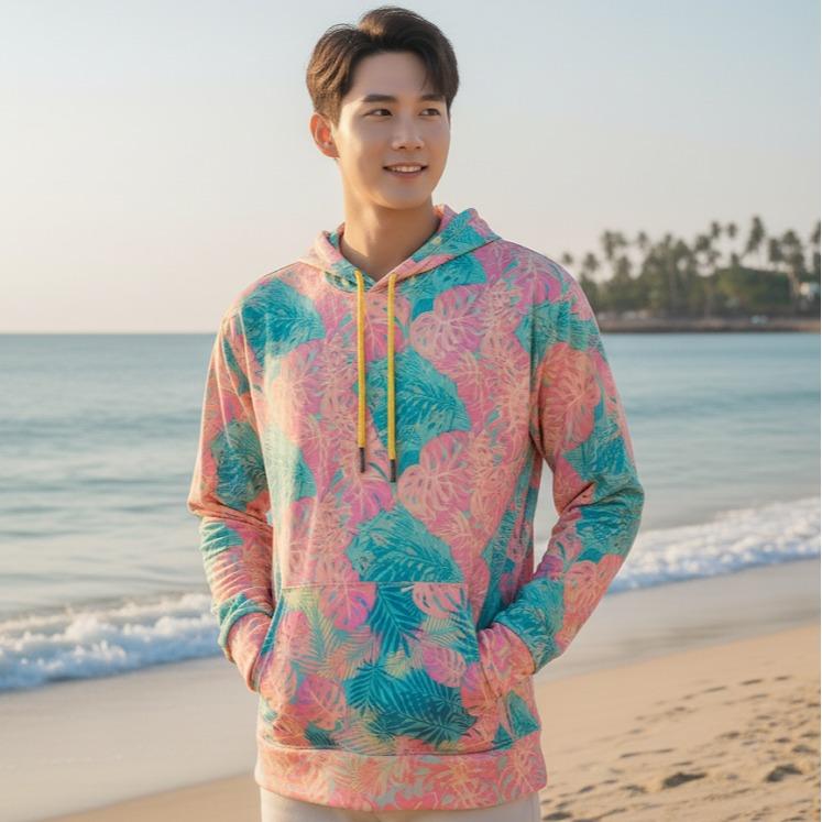 TIE DYE DESIGN Men's/Women's Pullover Hoodie with Long Sleeve (#12)