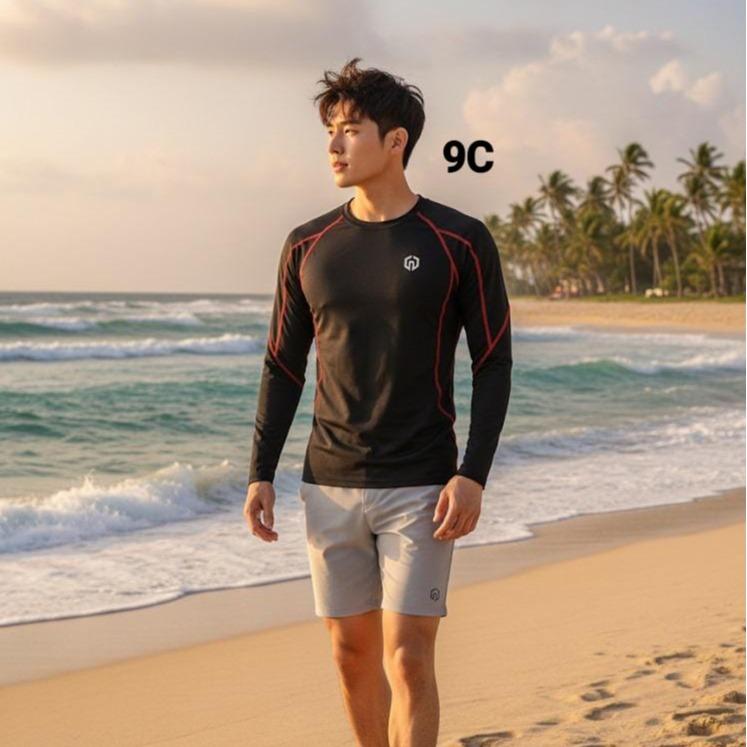 Men's Assorted Rash Guard Longsleeve Swimming Attire (#9)