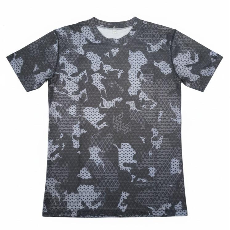 Male Teens Printed Design Rasg Guard T-shirt for Swimming