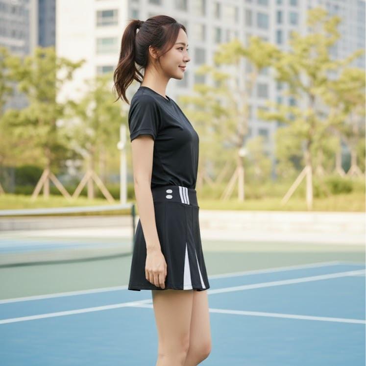 FP4928 Women's Classic Cotton Sport Skirt with Above the Knee Length