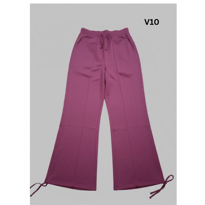 Women's STAIRGHT CUT Pants FERRY PURE COLLECTIONS Women's Top Apparel (MAROON/RED)