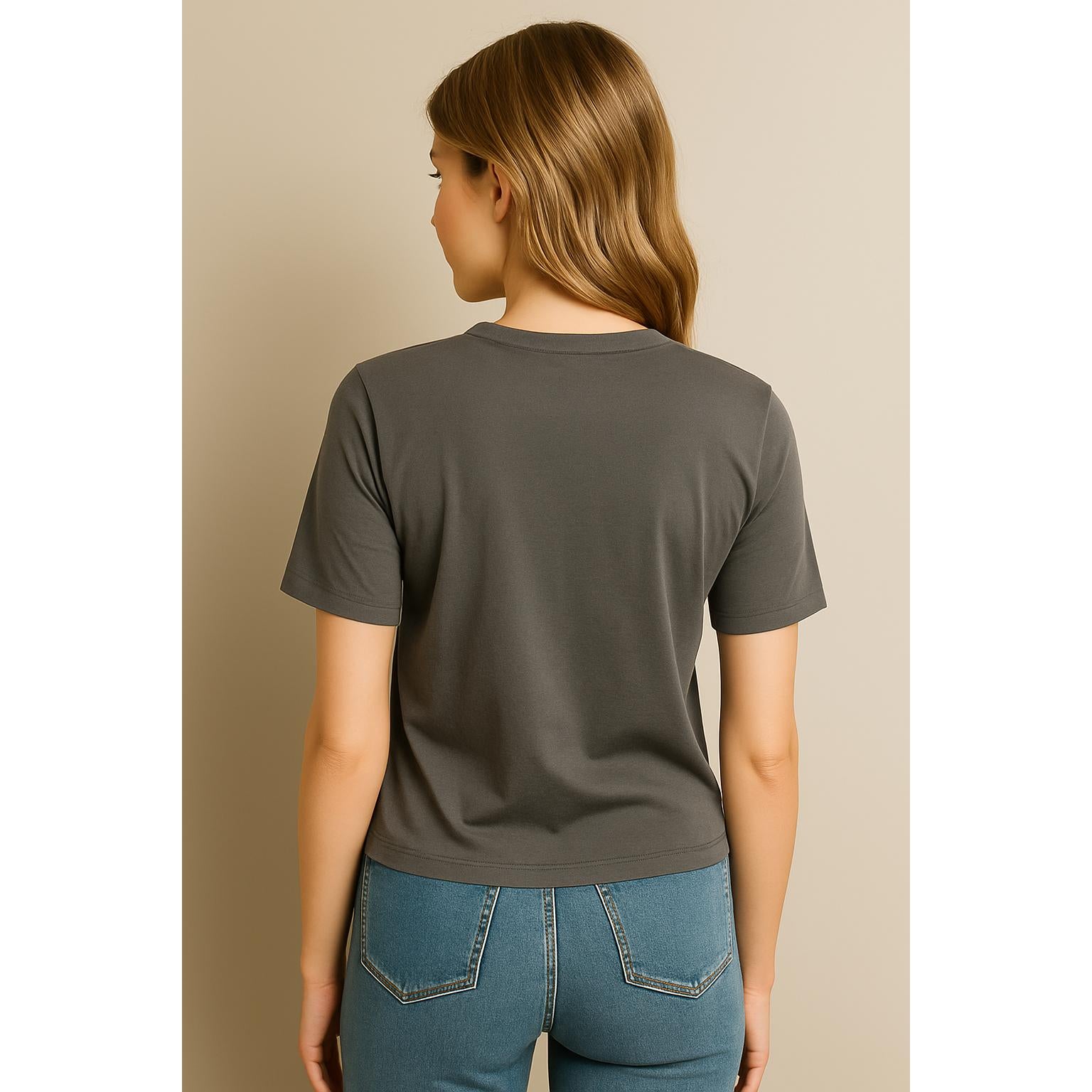 507BEAR Women's Cotton Cool-toned Bunny Bling Tee Shirt