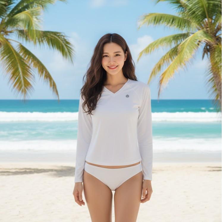 Womens Rash Guard/Longsleeve for Swimming Assorted Designs