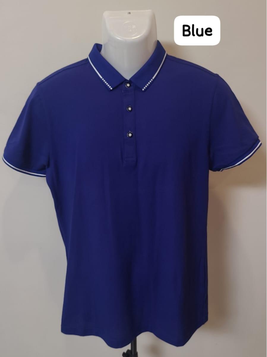 DOTTED- Men's Wear High Fashion Dry-fit Polo Shirt Korean Style