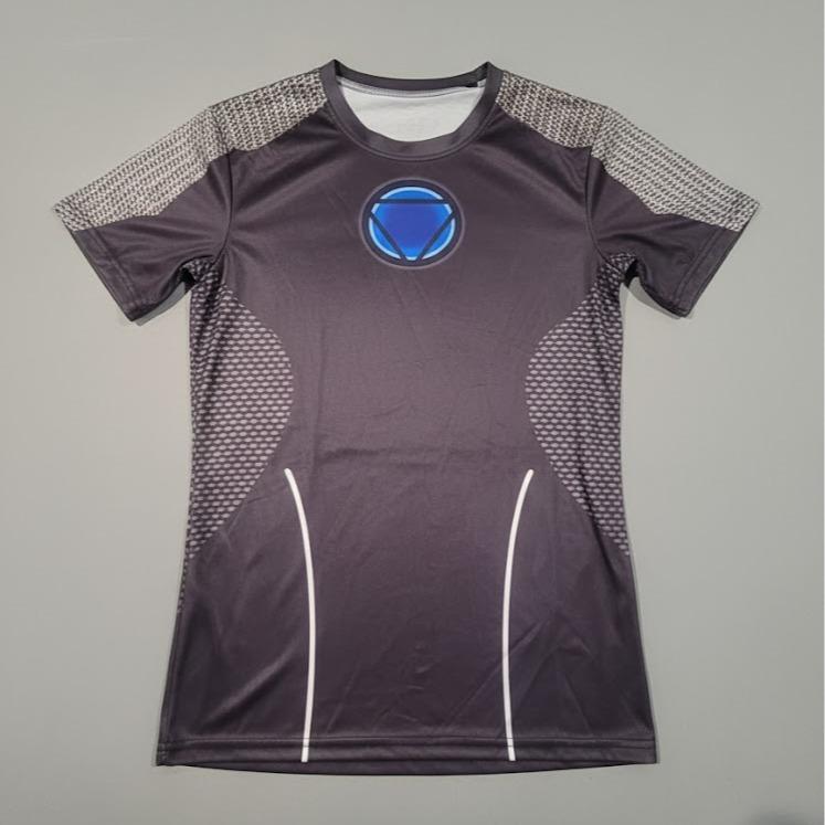 Mens Printed Super Hero Graphic Tee Shirt for Sports & Workout Activities