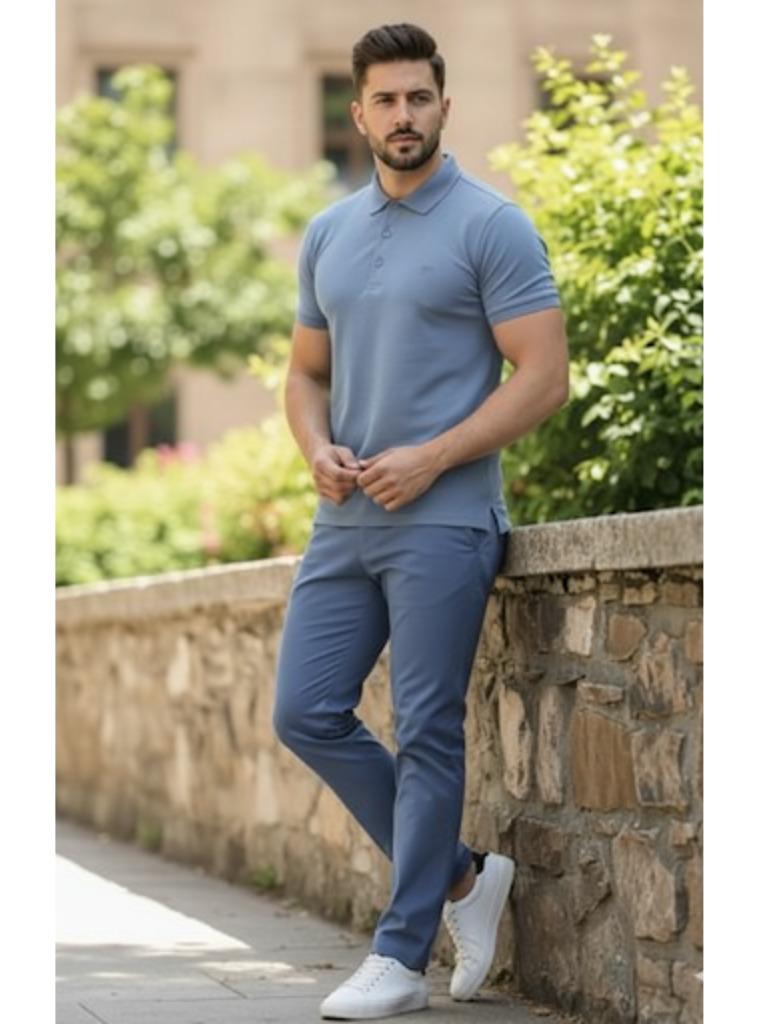 Assorted Logo Embraided Male Polo Shirt - Korean Dry-fit Casual Style Men's Top