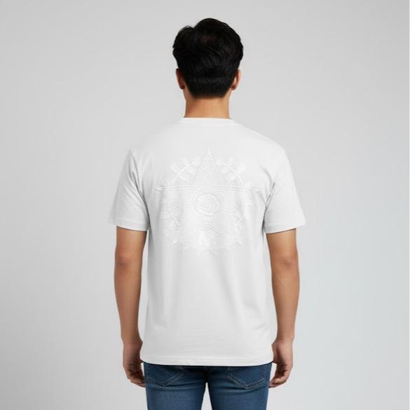 ASSORTED Men's High Fashion T-shirt in WHITE Color with Embroidered Logo for Stylish Outfits Ideal for Casual & Formal Occasions