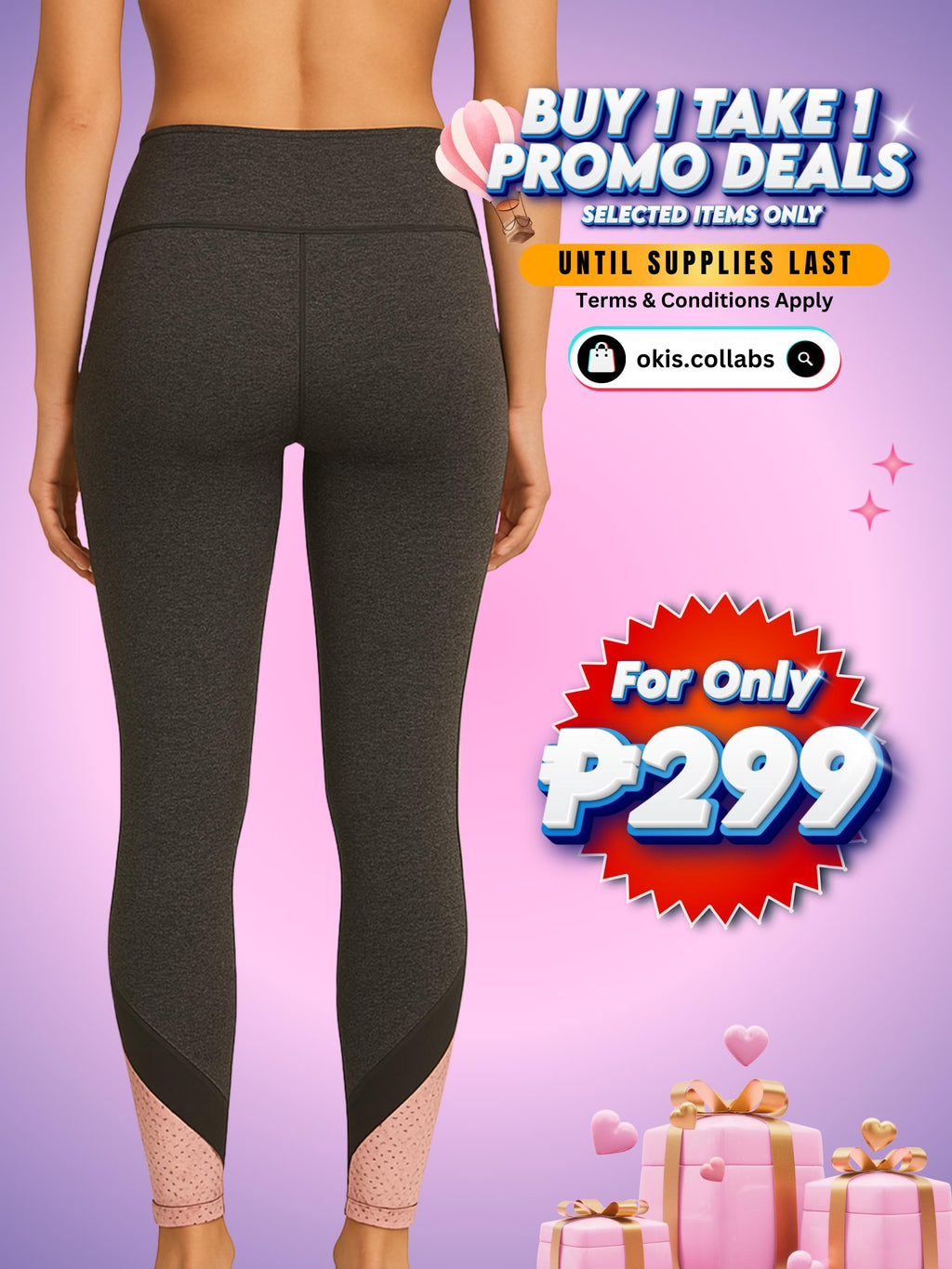 [BUY 1 TAKE 1 FREE] Women's Cotton Sports Wear Leggings