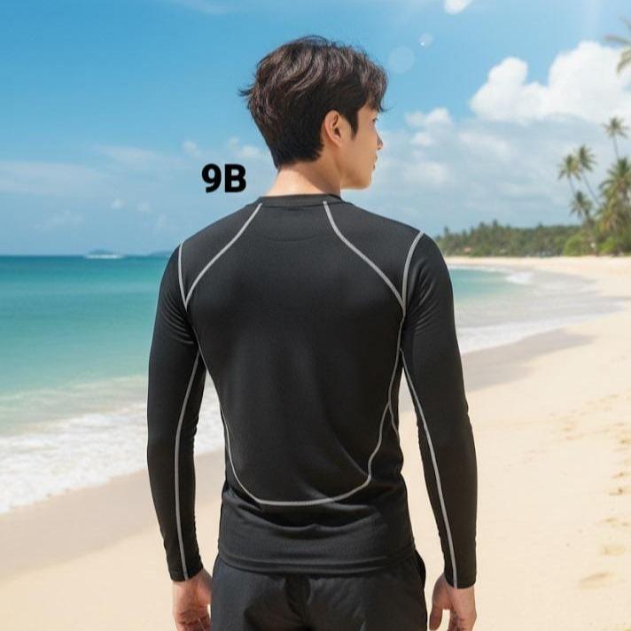Men's Assorted Rash Guard Longsleeve Swimming Attire (#9)