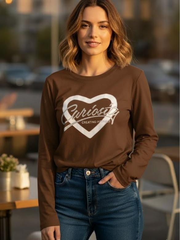 CURIOSITY Women's Printed Design Long sleeves for High Fashion Wear