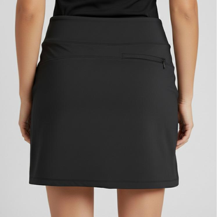 Plain Black Tennis Skirts for Women Golf Athletic Activewear Skorts Mini Summer Outfit (#28)