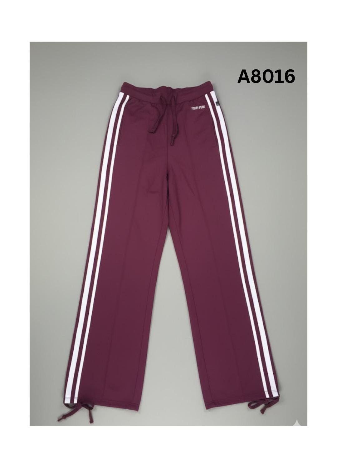 Women's STAIRGHT CUT Pants FERRY PURE COLLECTIONS Women's Top Apparel (MAROON/RED)