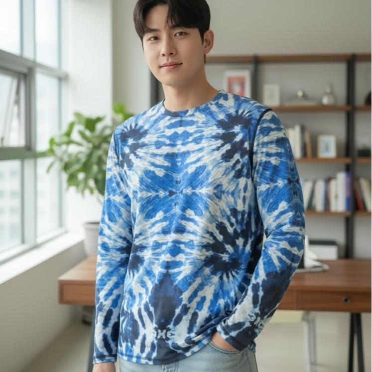 Men's Printed Rash Guard/Longsleeve for Swimming & Fashion Activity