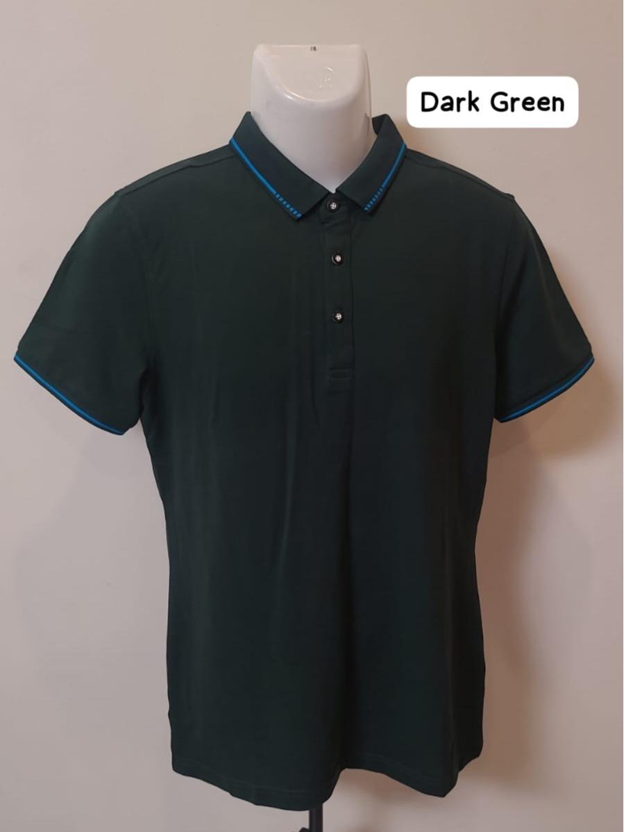 DOTTED- Men's Wear High Fashion Dry-fit Polo Shirt Korean Style