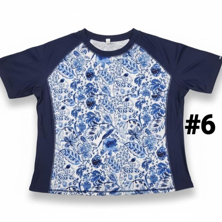 Womens Rash Guard T-shirt/Blouse Printed Design