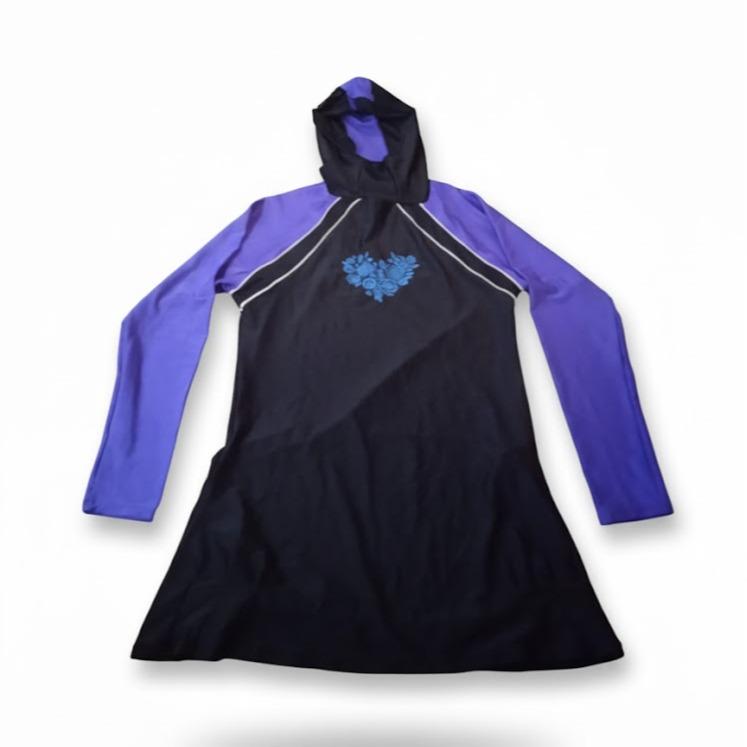 [LARGE SIZES] DRESS Assorted Longsleeve with Hoodie RASHGUARDS for Swimming & Sports Activities