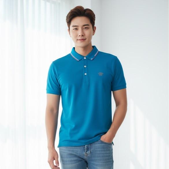 FAST OKIS COLLECTIONSSS- Men's Wear High Fashion Dry-fit Polo Shirt Korean Style with Unique Logo for Modern Comfort