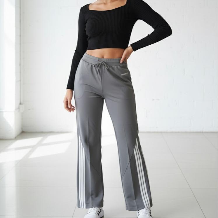 FPA9312 Women's Classic Ferry Pure Cotton Pants Plain Gray Color