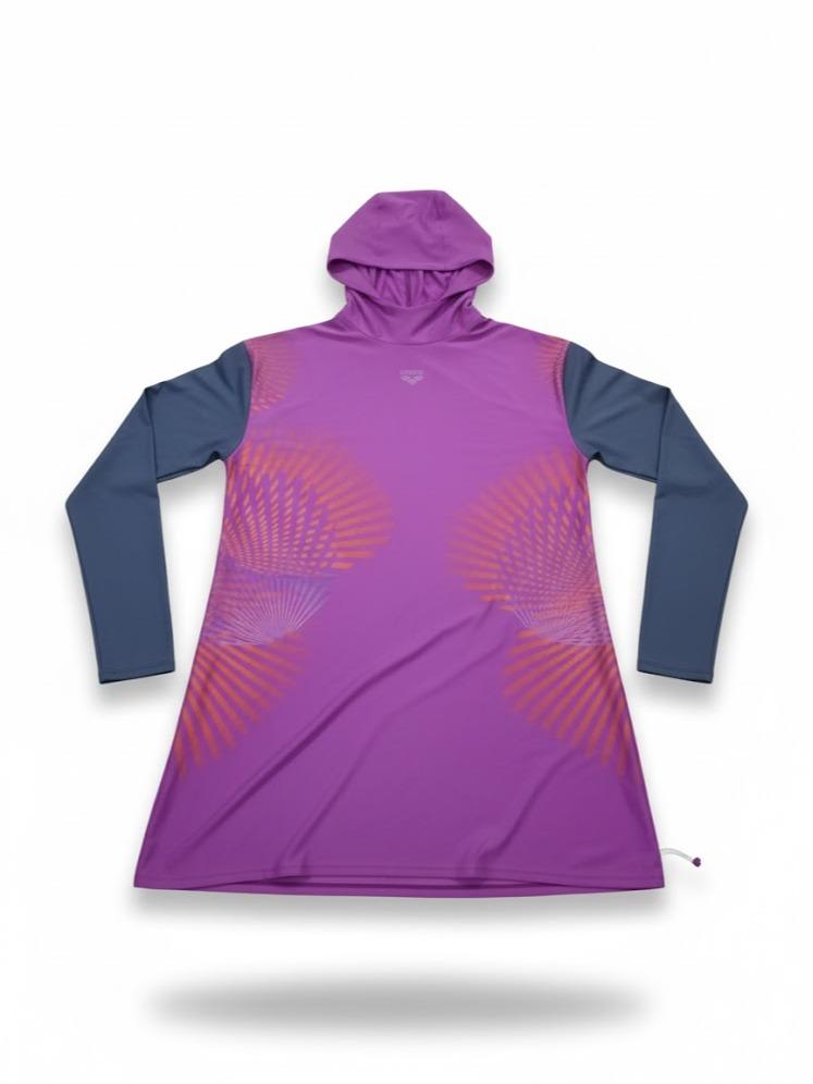 [EXTRA LARGE SIZES] DRESS Assorted Longsleeve with Hoodie RASHGUARDS for Swimming & Sports Activities