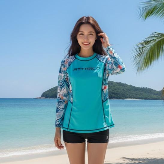 Women's Attarco Collections Swiming RASH GUARD Longsleeve (#3)