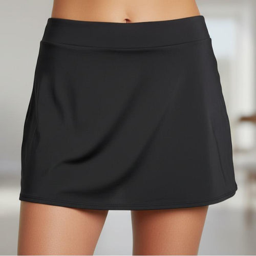 (#30) Women's Plain Color Swim Wear Mini Skirt Mid-waist Korean Style