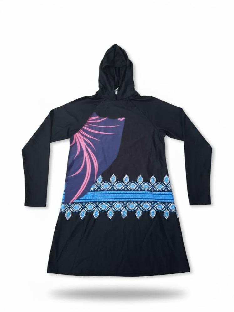 [EXTRA LARGE SIZES] DRESS Assorted Longsleeve with Hoodie RASHGUARDS for Swimming & Sports Activities