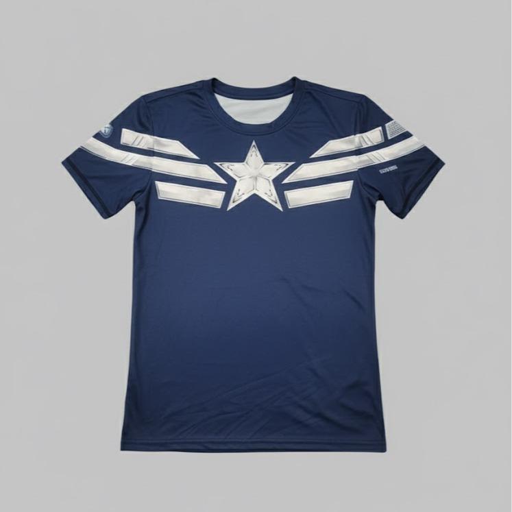 Male Kiddies Rash Guard T-shirt Super Hero Printed Design (8-14 YRS OLD)