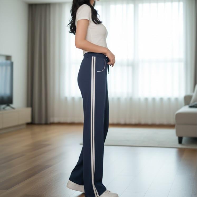 FP63008B Women's Classic Ferry Pure Cotton Straight Cut Pants