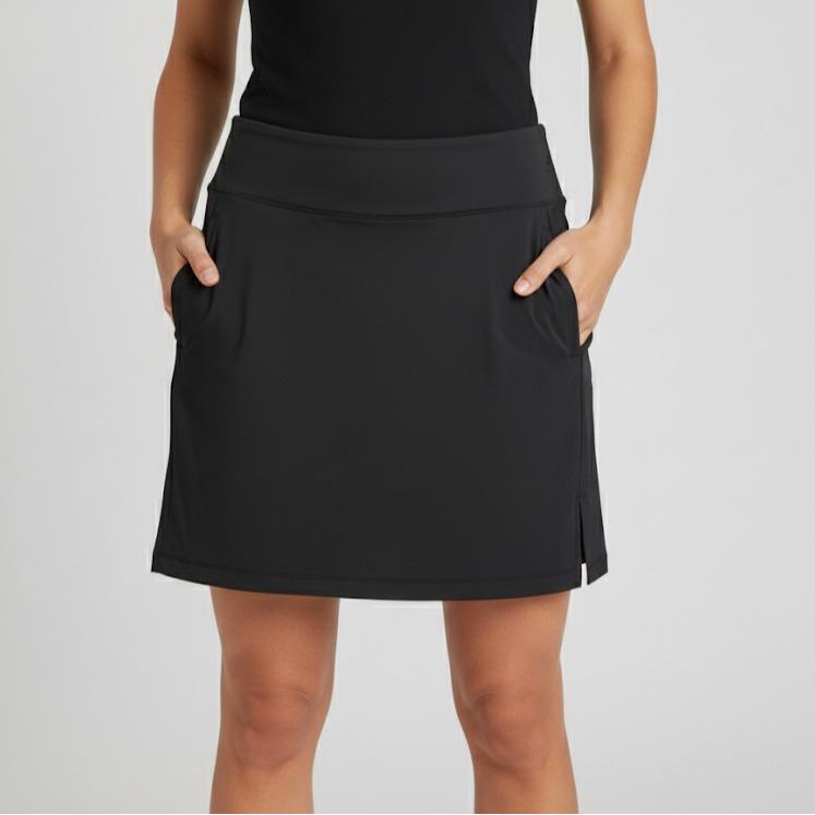 Plain Black Tennis Skirts for Women Golf Athletic Activewear Skorts Mini Summer Outfit (#28)