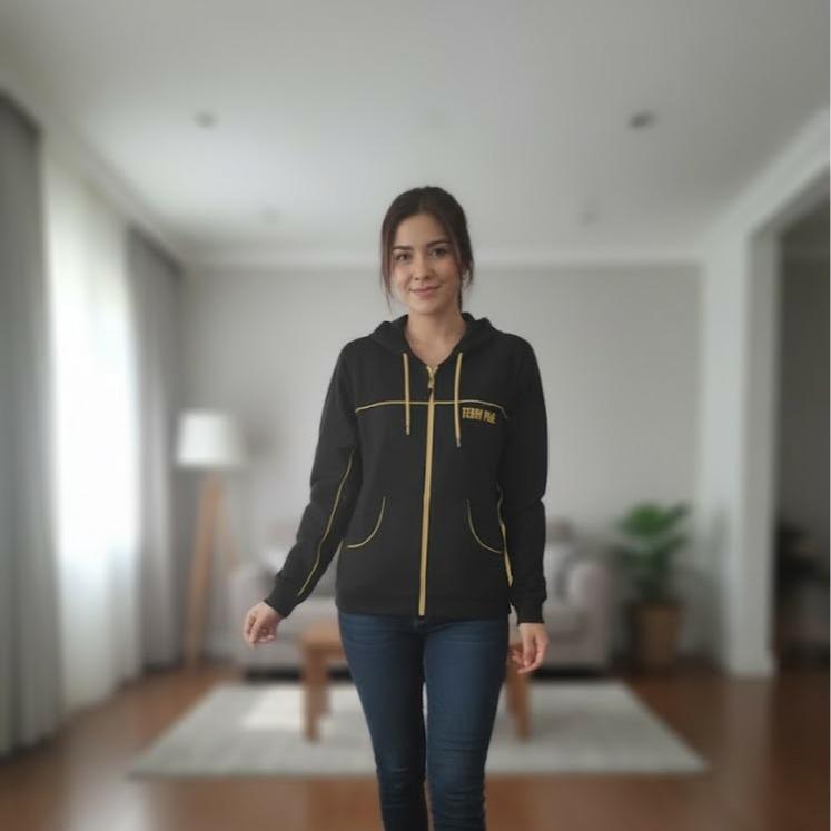 FP6231A Women's Classic Ferry Pure Cotton Shirt Sleeve Jacket with White/Yellow Lining Color