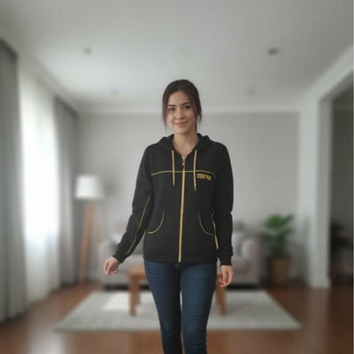 FP6231A Women's Classic Ferry Pure Cotton Shirt Sleeve Jacket with White/Yellow Lining Color