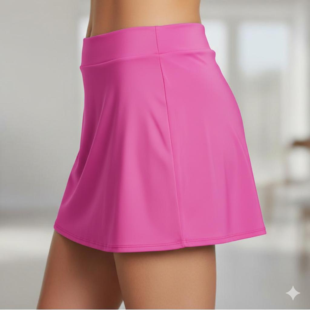 (#30) Women's Plain Color Swim Wear Mini Skirt Mid-waist Korean Style