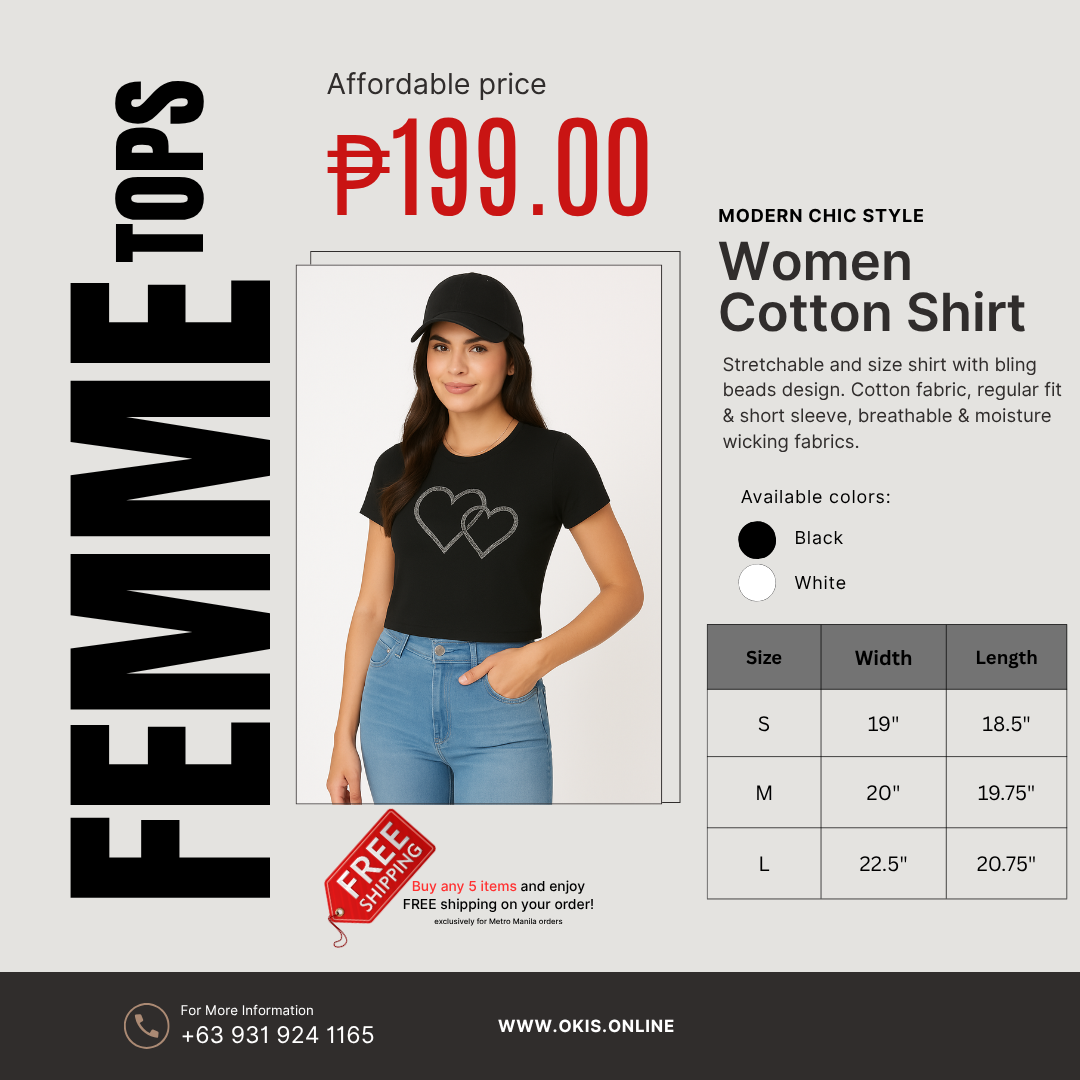 Women Cotton Shirt- Heart