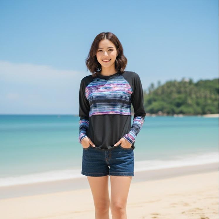 Women's Assorted Rash Guard for Swimming Activity