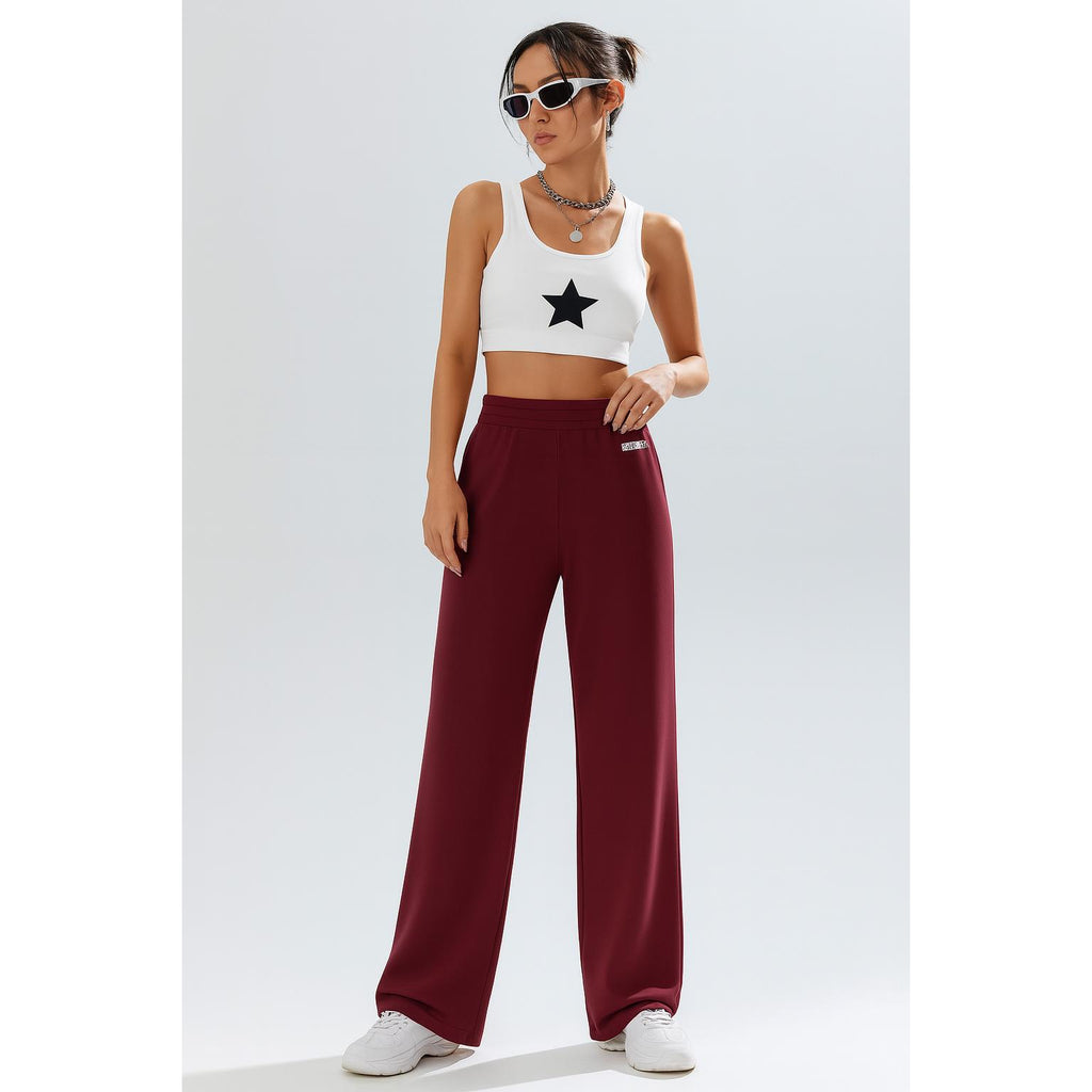 O'kis Collections Maroon Flared Pants