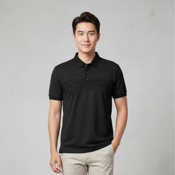OKIS VOGUE'S Men's Wear High Fashion Dry-fit Polo Shirt Korean Style with Unique Logo for Modern Comfort