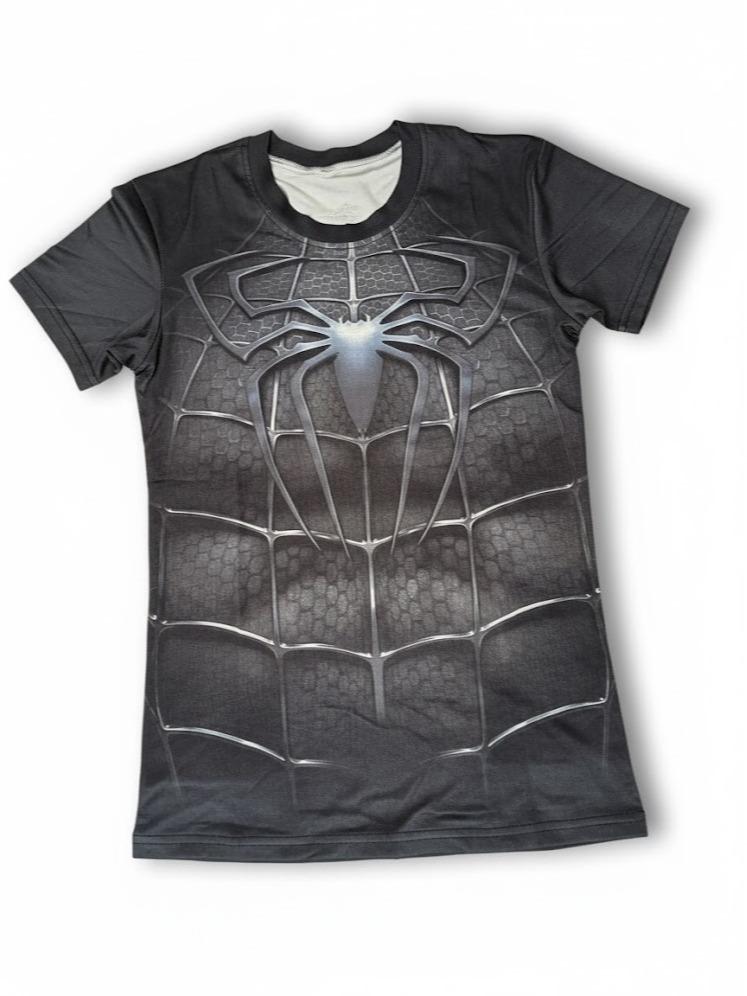 Male Teens Super Hero Inspired Printed Design Rasg Guard T-shirt for Swimming