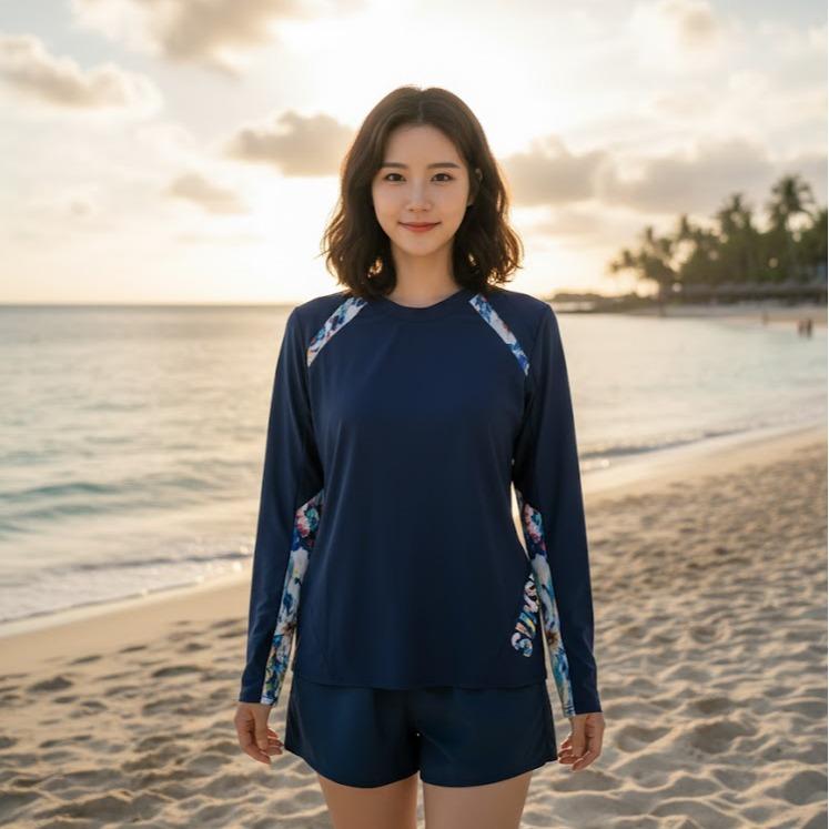 Womens Rash Guard/Longsleeve for Swimming Assorted Designs