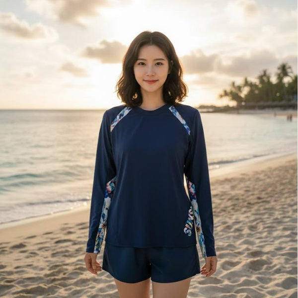 Womens Rash Guard/Longsleeve for Swimming Assorted Designs