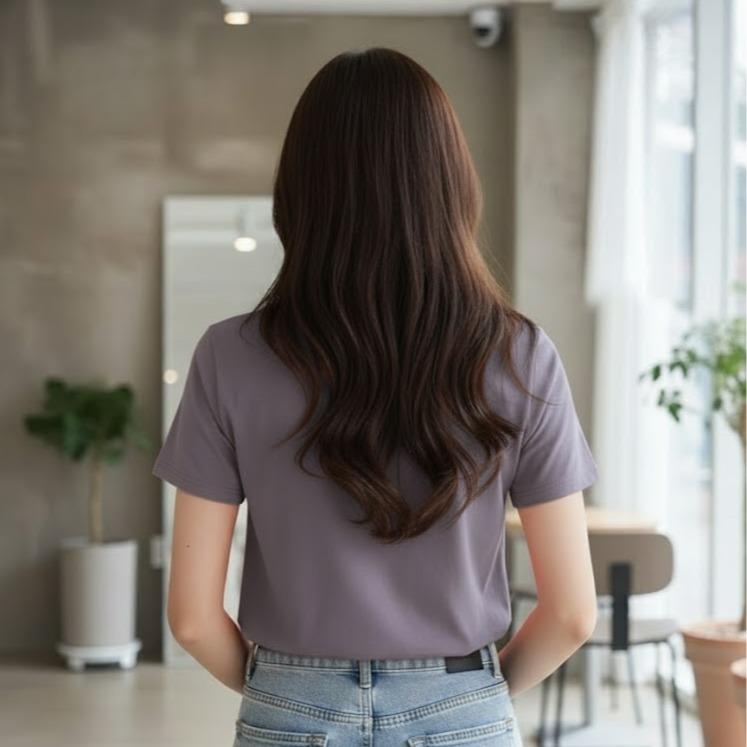 503HEADSET Women's Cotton Cool-toned Bling Tee Shirt