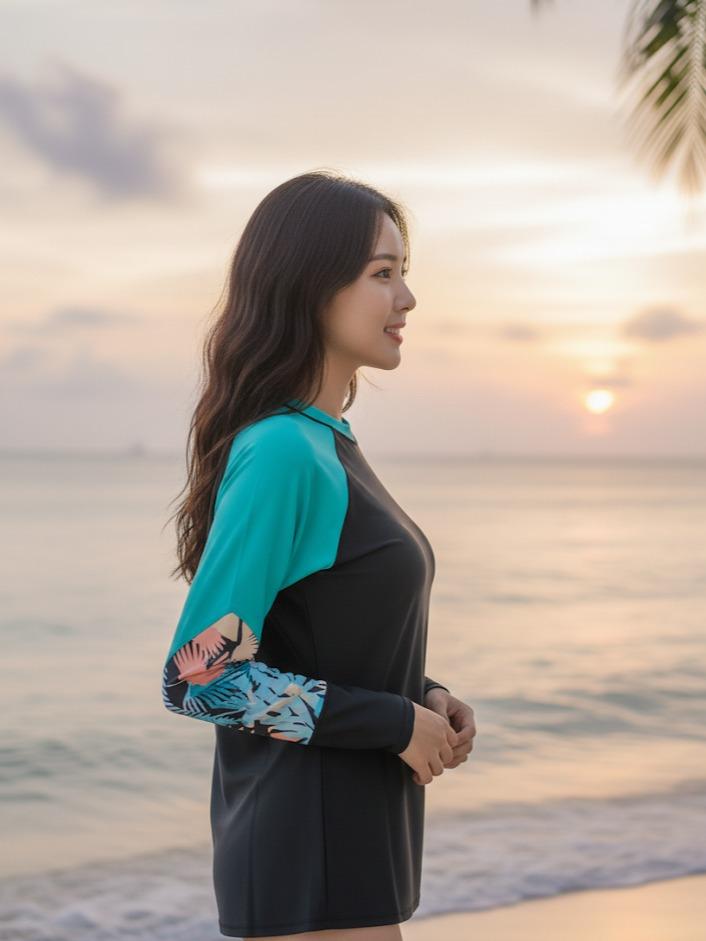 Women's Attarco Collections Swiming RASH GUARD Longsleeve (#4)