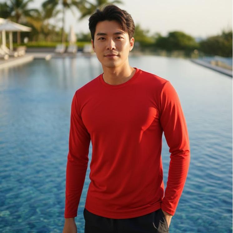 Men's Rash Guard/Longsleeve for Swimming & Fashion Activity